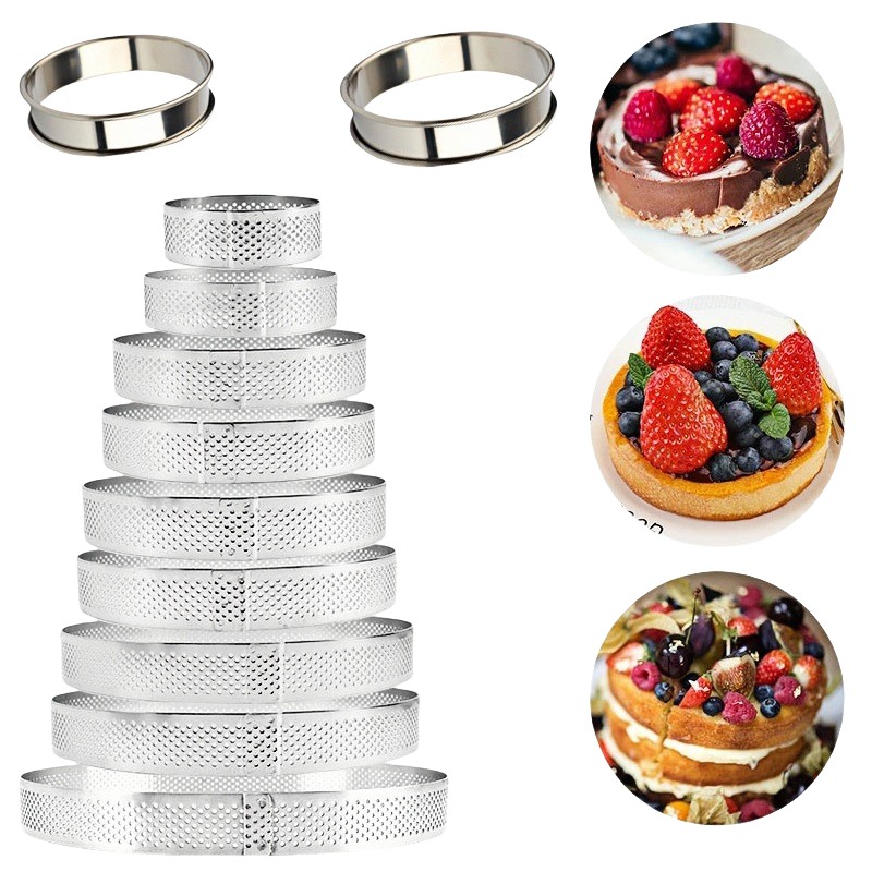 11 Sizes Set Cake Pie Tart Ring