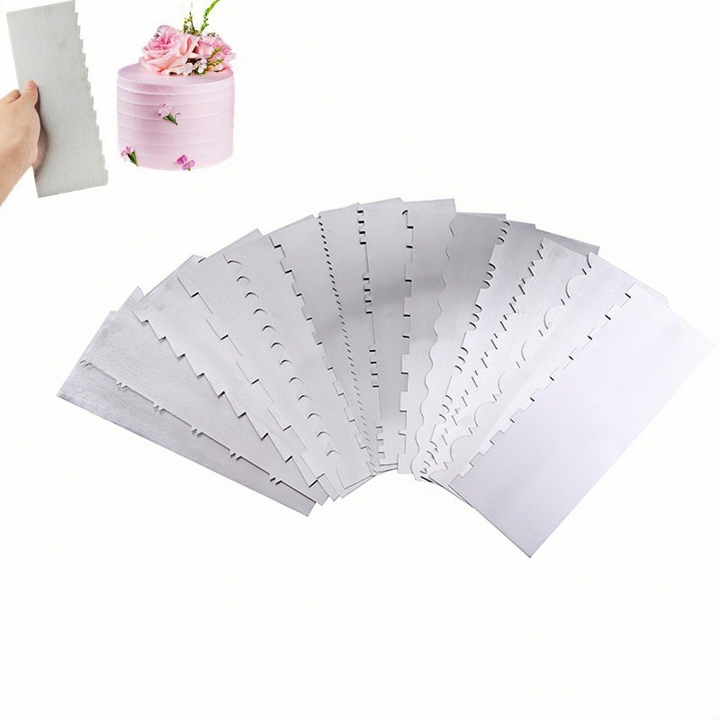 14 Designs SS Cake Scraper Cake Smoother Leveler Scraper