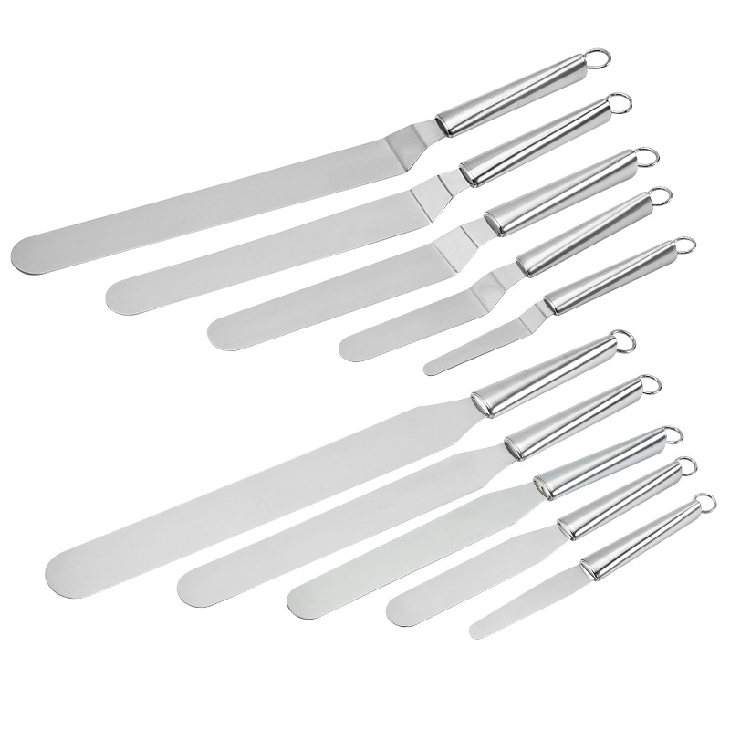 5 pcs Set Angled Cake Icing Spatula Set
