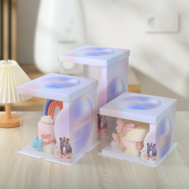 Custom Made Plastic Cake Box Various Size And Shapes