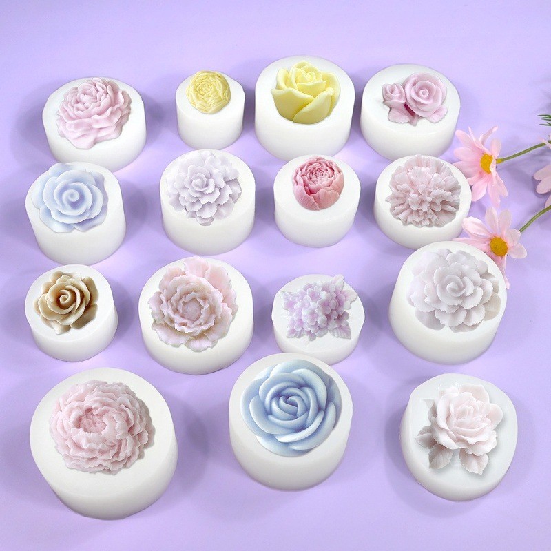 15 Designs Flower Fondant Candy Mold