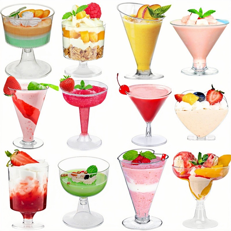 Plastic Dessert Cups Parfait & Mousse Cups Goblet