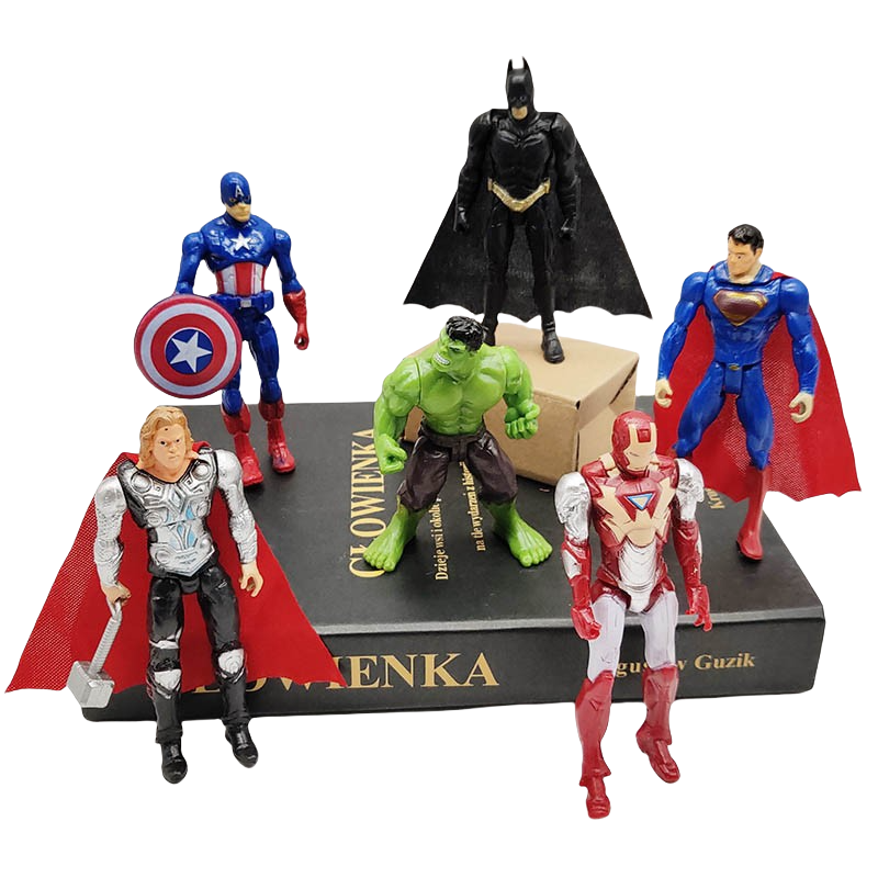 Cake Topper Batman Iron Man Superman Spider Man Marvel and DC Super Heroes