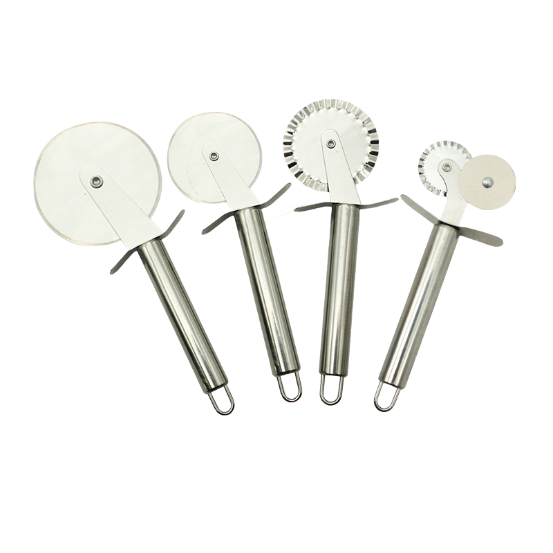Stainless Steel Pizza Wheel Slicer Cutter With Handle