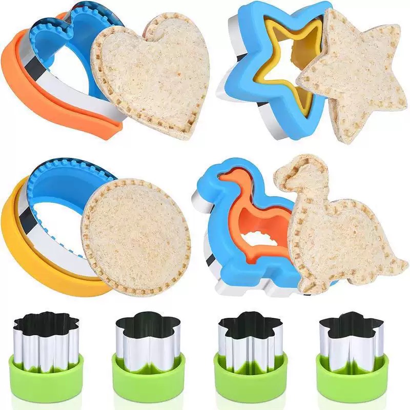 DIY Stainless Steel Sandwich Cutter and Sealer Set for Kids Lunch
