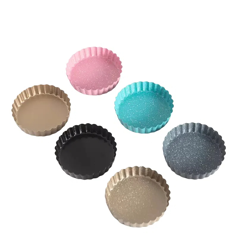 11cm Mini Color Coated Removable Bottom Pie Tart Pizza Pan Mold