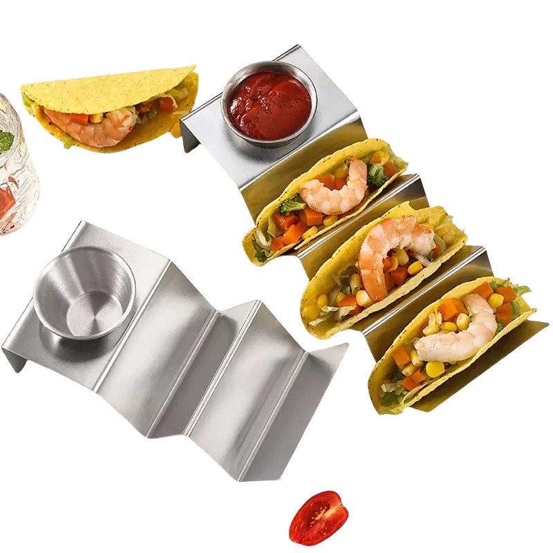 Tacos Holder Stand Soporte Para Tacos Con Bandeja