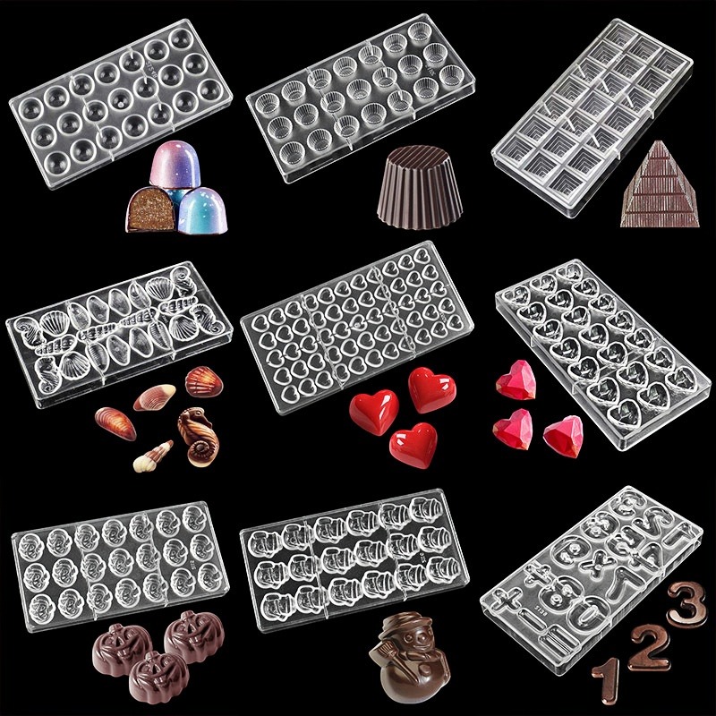 Polycarbonate Chocolate Mold, Candy Making Mold, DIY Candy Mold Tray