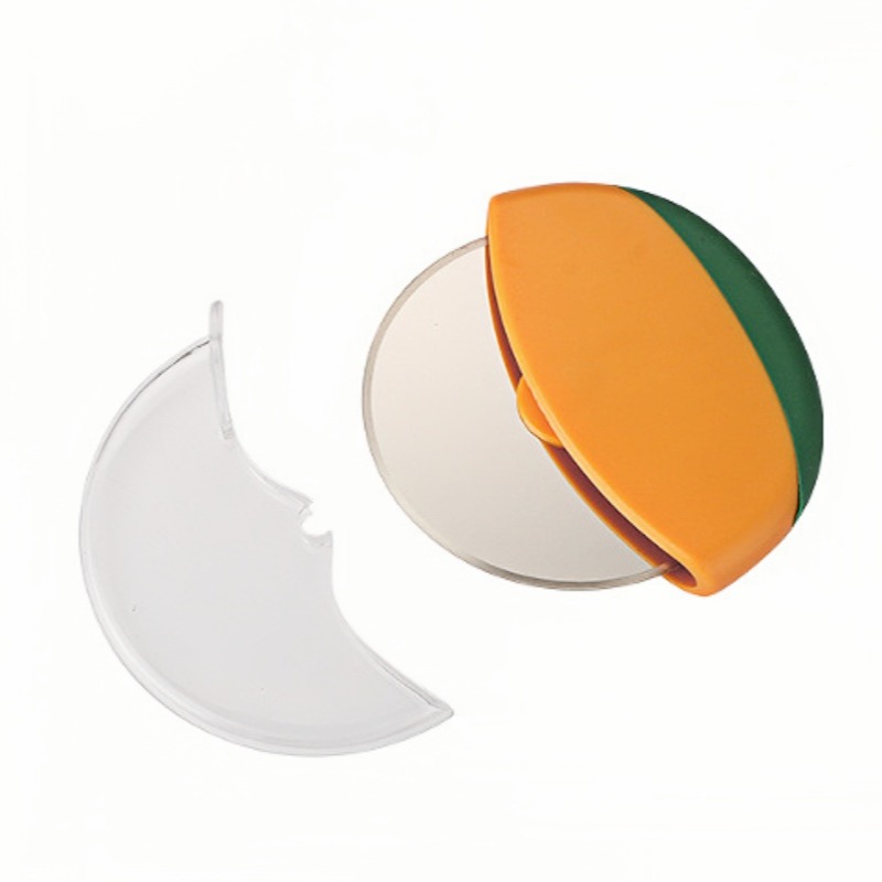 Stainless Steel Pizza Cutter Wheel with Protective Blade Cover, Ergonomic Pizza Slicer