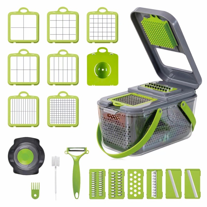 Mandoline Slicer Fruit Cutter Cheese Grater Cucumber Slicer Veggie Spiralizer